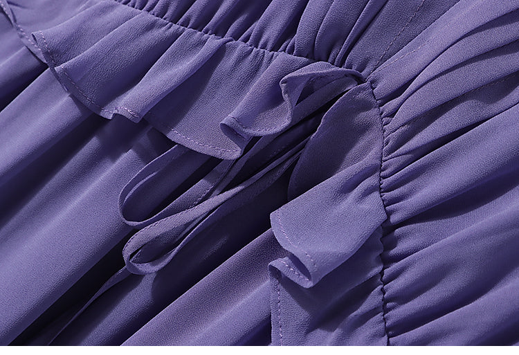 Draped V-Neck Dress
