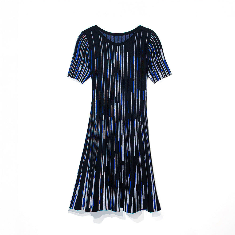 Knitted Shimmering Streaks Dress