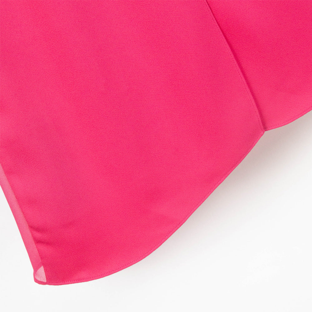 Pink Asymmetrical Skirt with Beaded Accent