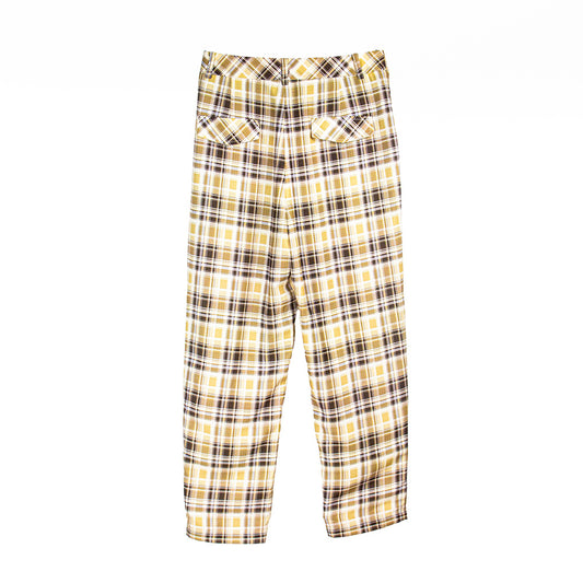 Golden Plaid Trousers