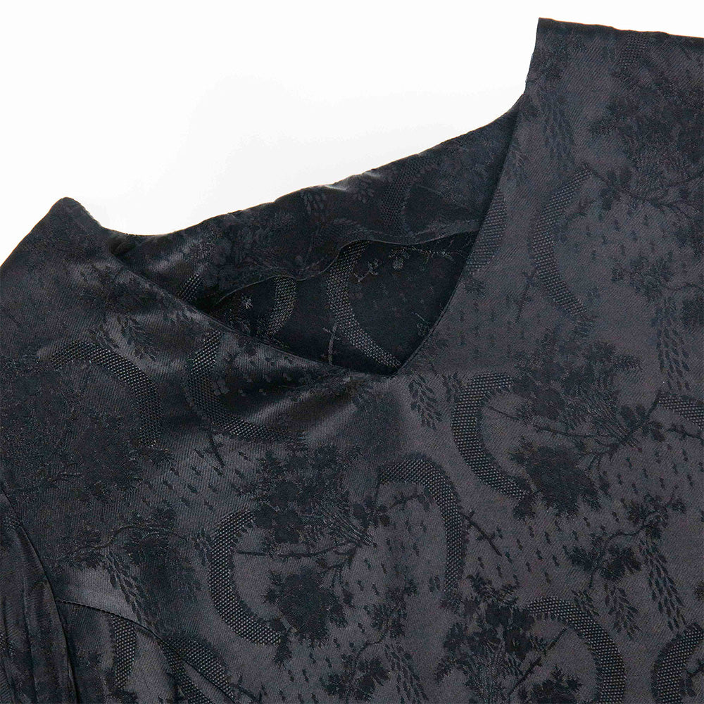 Textured Black Blouse