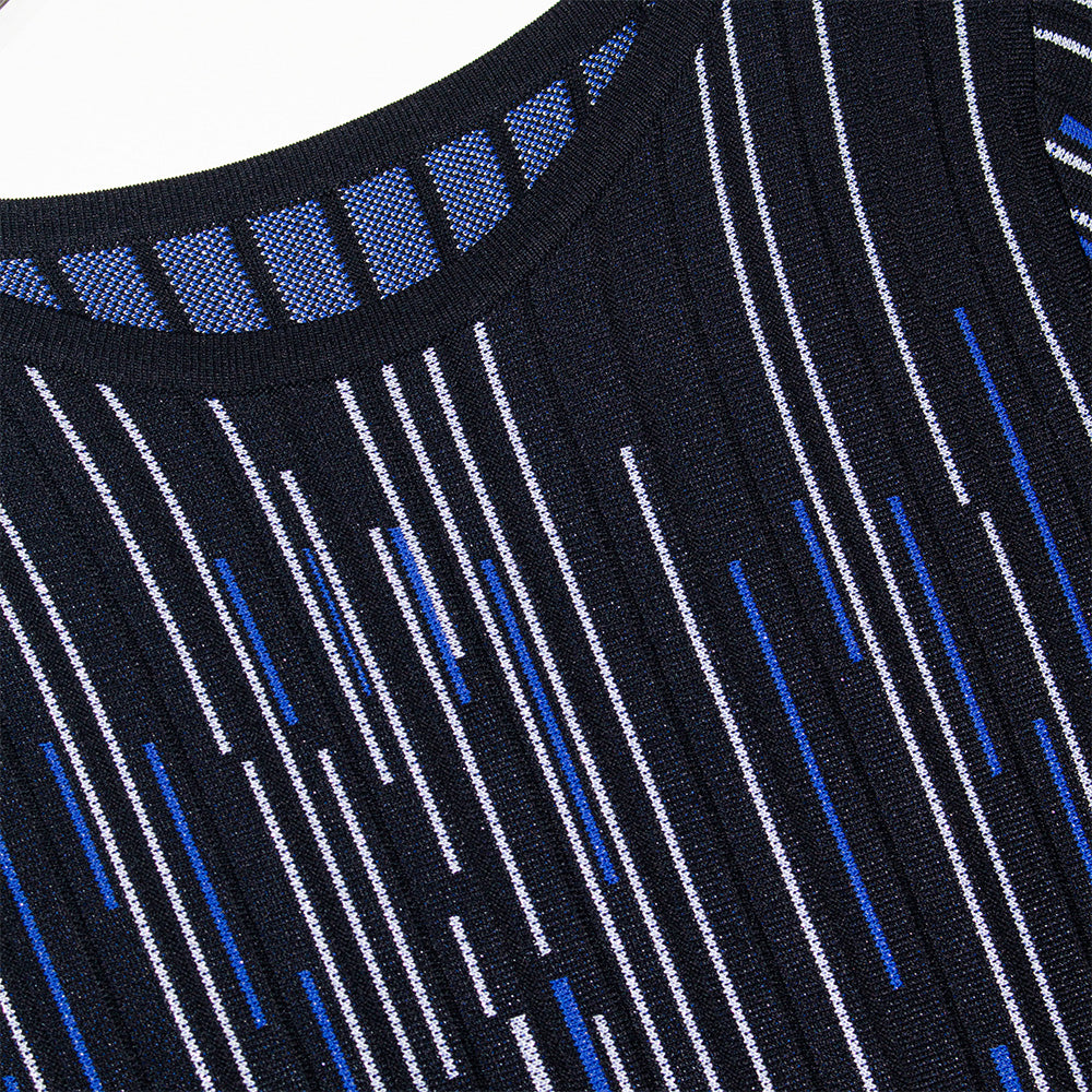 Knitted Shimmering Streaks Dress