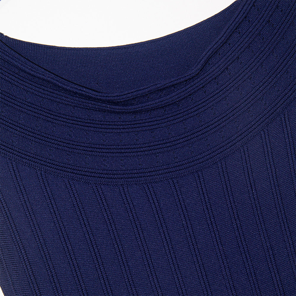 Knitted Classic Navy Dress