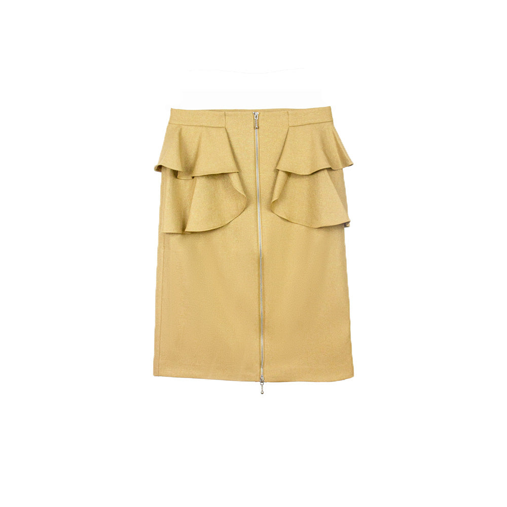 Gold Ruffle Skirt
