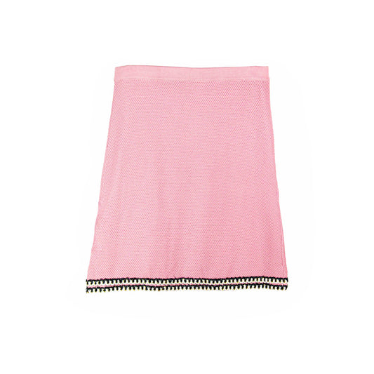 Pink Knit Pocket Skirt