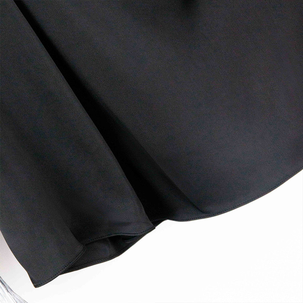 Elegant Contrast Bell Sleeve Top