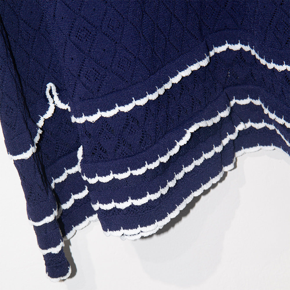 Knitted Classic Navy Dress