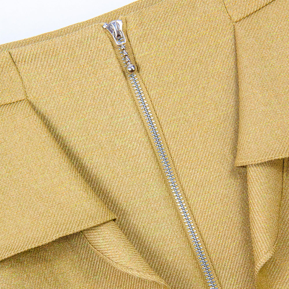 Gold Ruffle Skirt