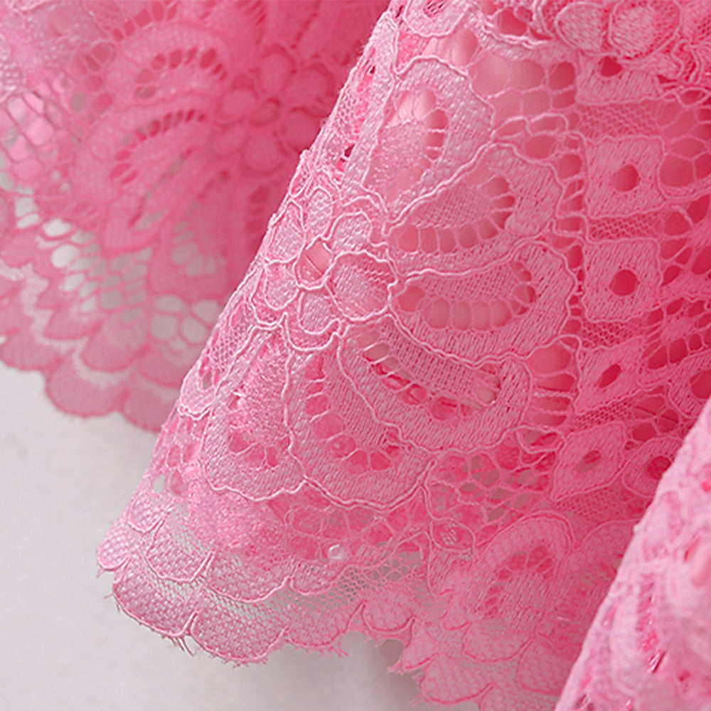 Lace Overlay Charm Dress