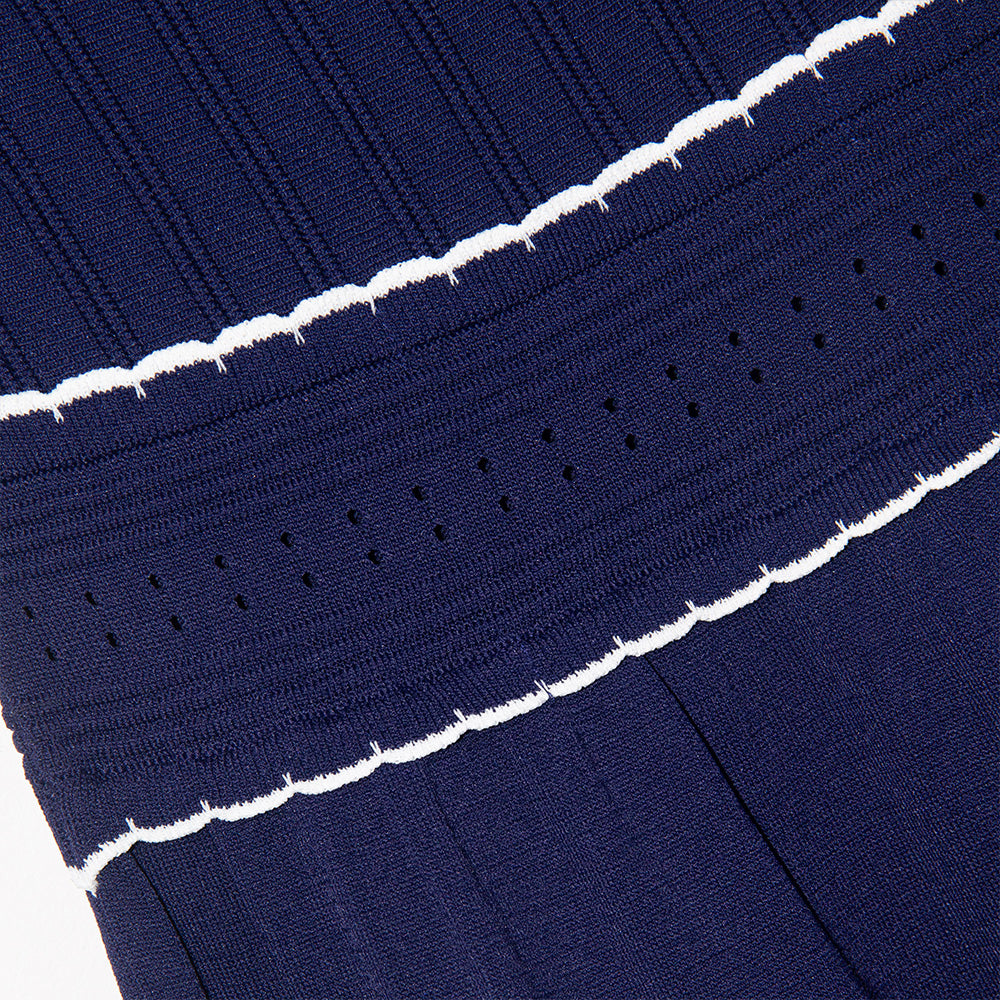Knitted Classic Navy Dress