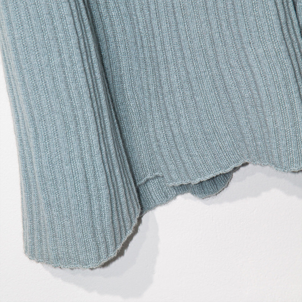 Knitted Ribbon Tie Neck Dress