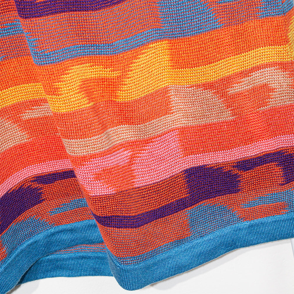 Knitted Vibrant Fusion Knit Dress