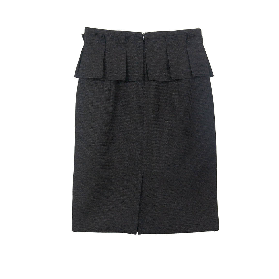 Textured Skirt with Ruffles