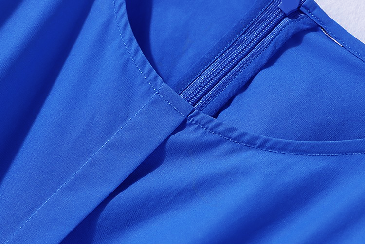 Sapphire Serenity Belted Dress