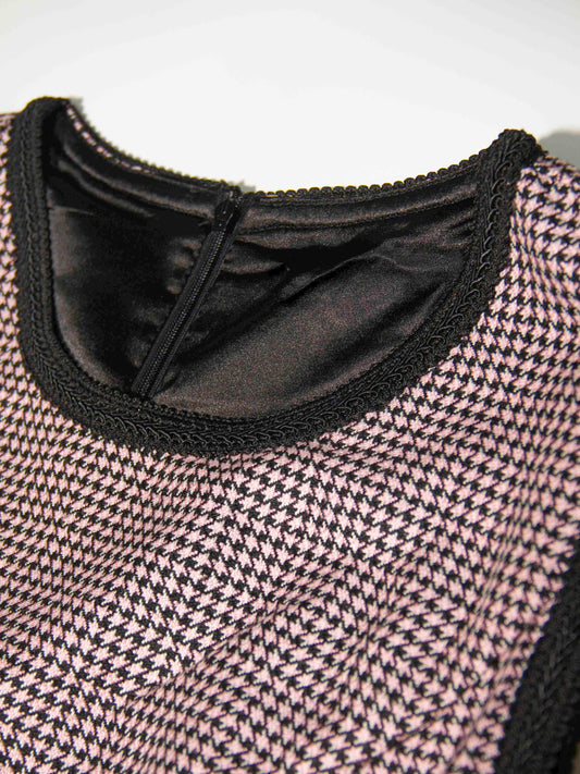 Houndstooth Sleeveless Dress