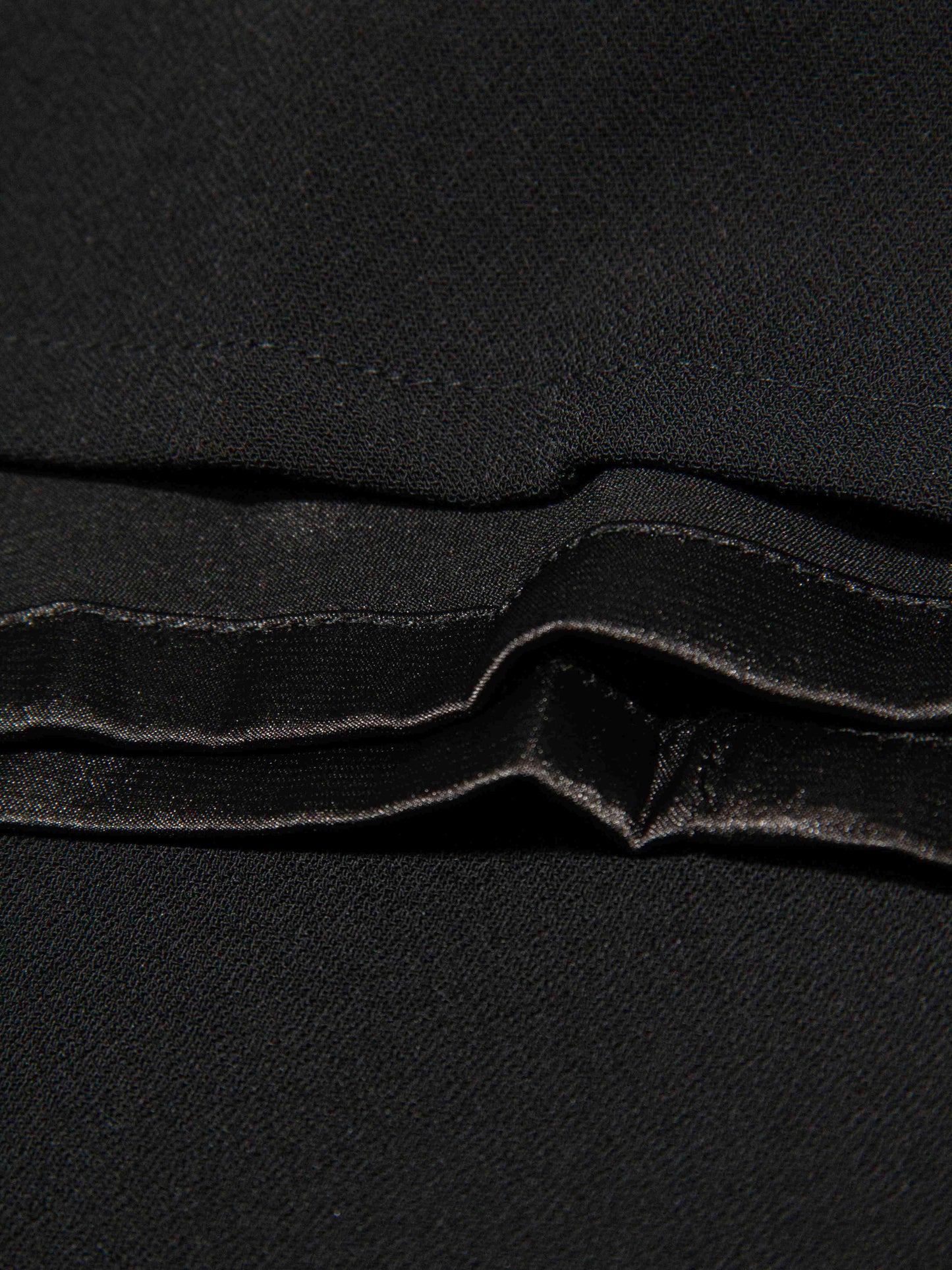 Black Ring-Drape Dress