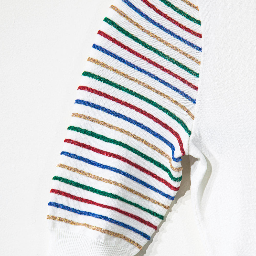 Vibrant Striped Knitted Coordinates