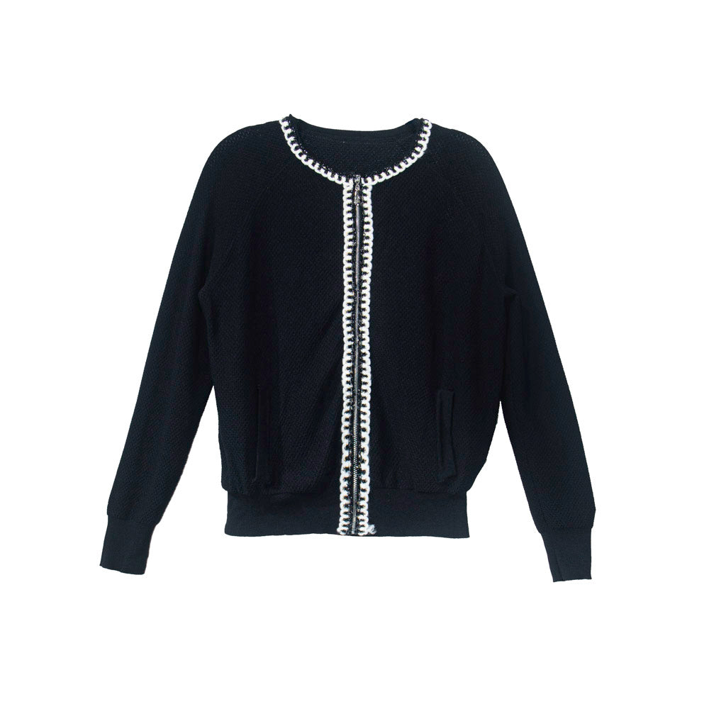 Black and White Elegance Knitted Coordinates