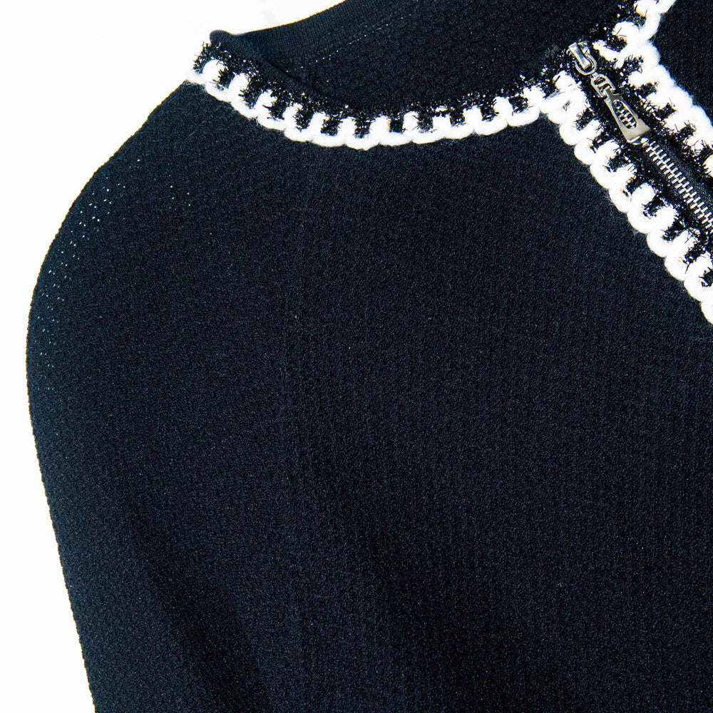 Black and White Elegance Knitted Coordinates