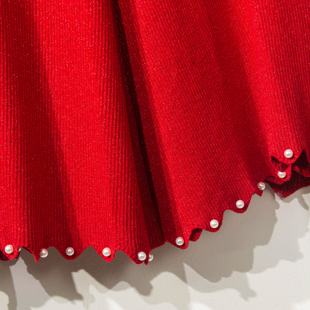 Pearl Trim Knitted Coordinates