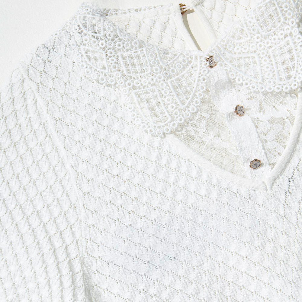 Soft White Knitted Coordinates
