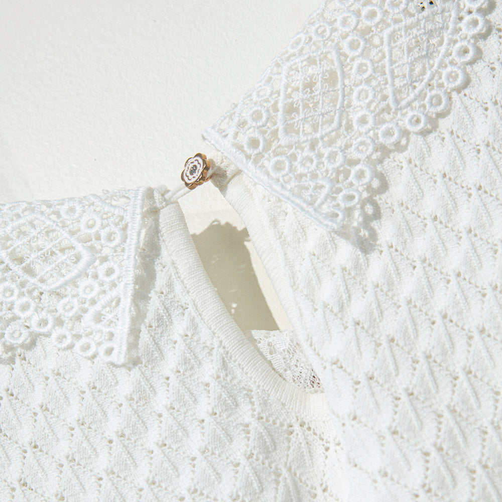 Soft White Knitted Coordinates