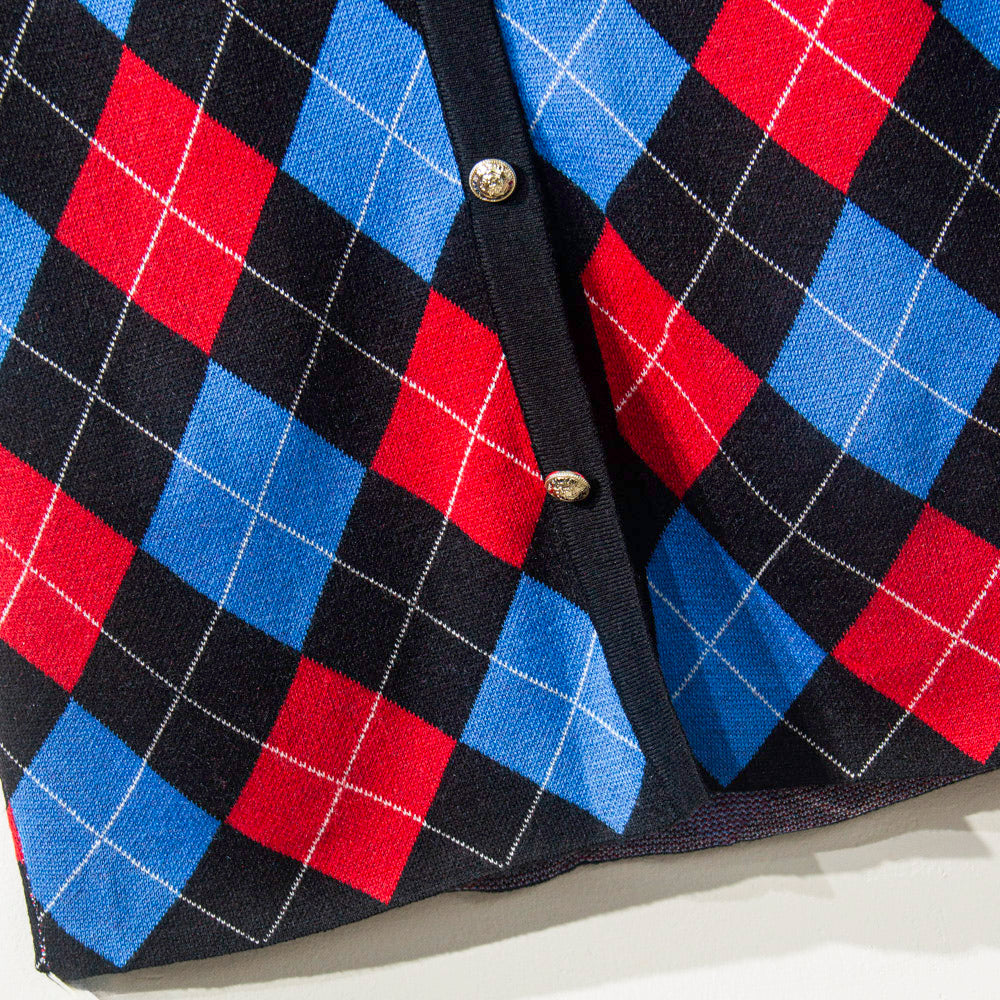 Bold Checkered Knitted Coordinates