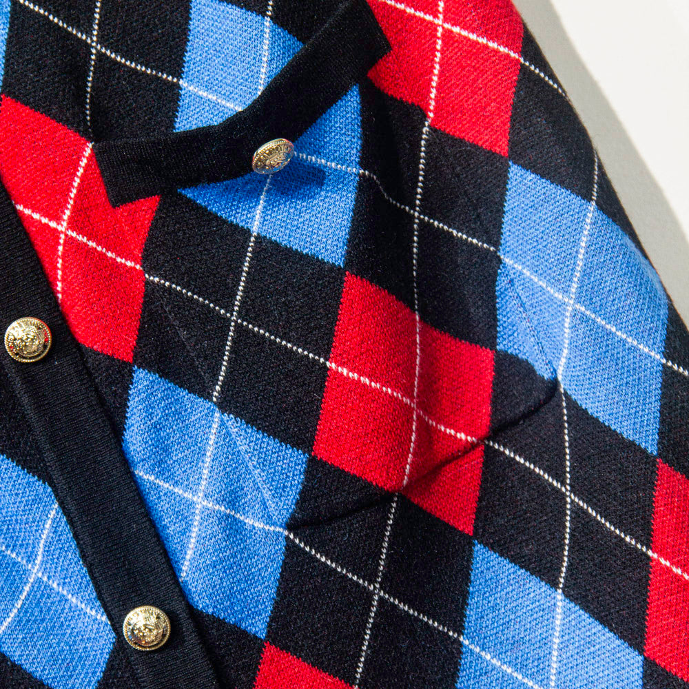 Bold Checkered Knitted Coordinates