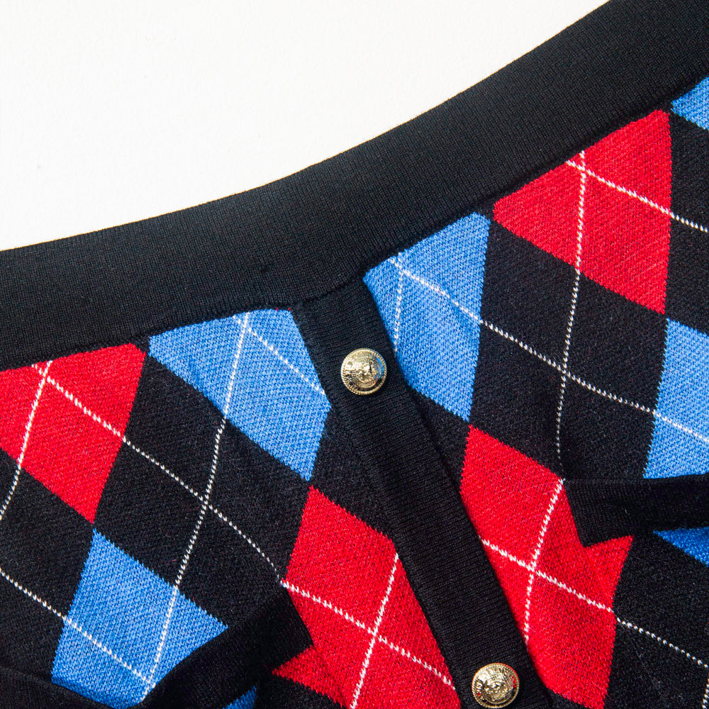 Bold Checkered Knitted Coordinates