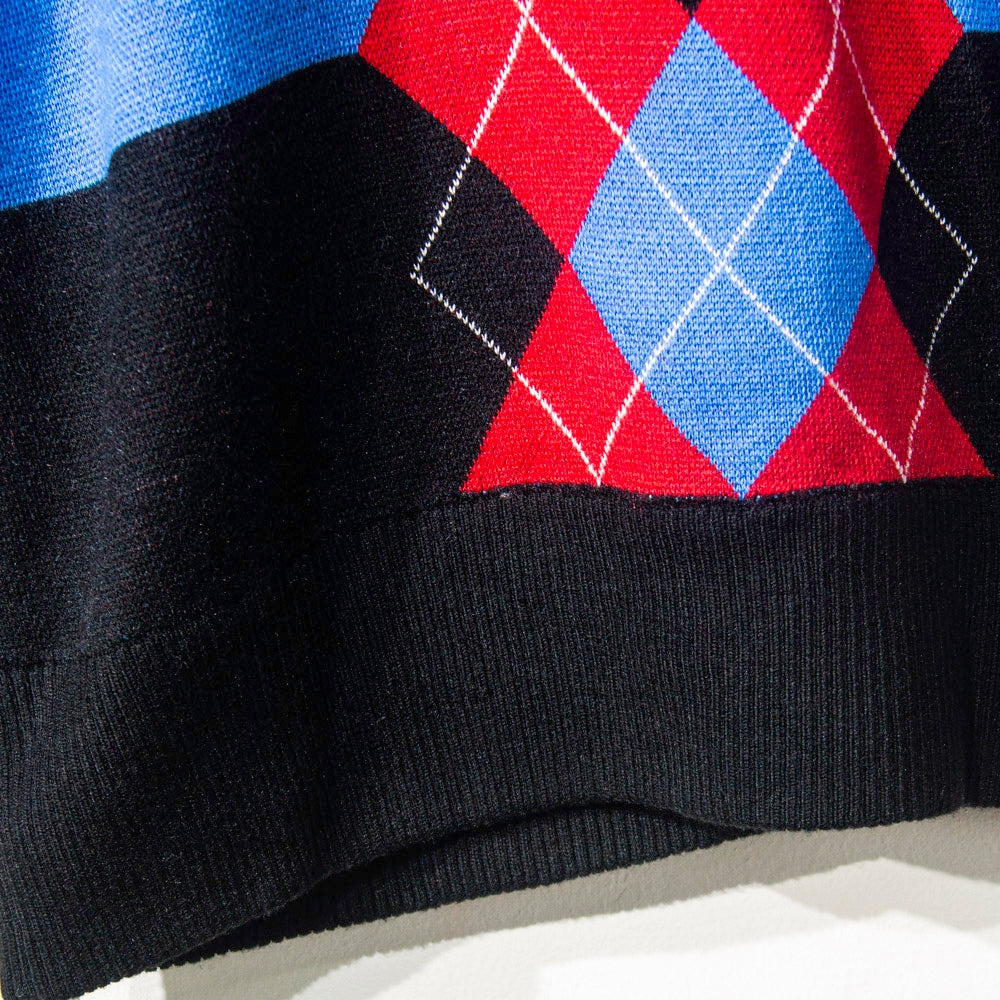 Bold Checkered Knitted Coordinates