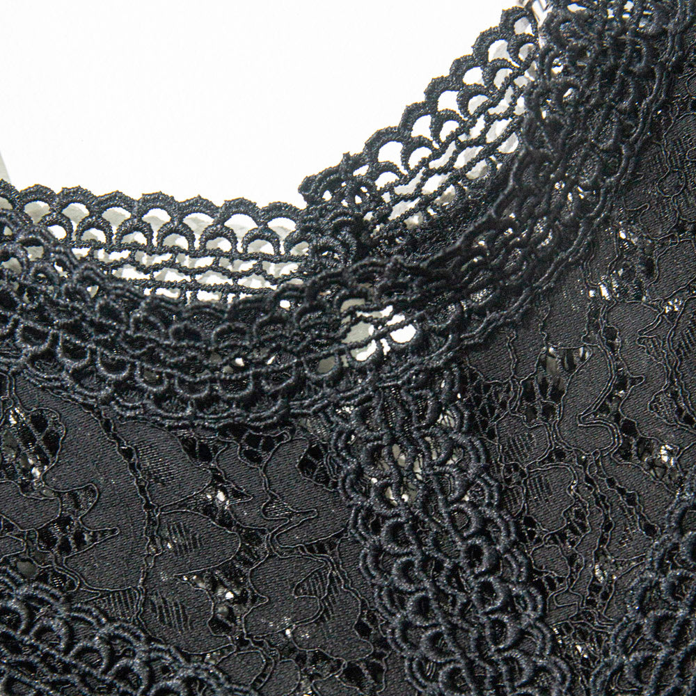 Knitted Black Lace Elegance Dress