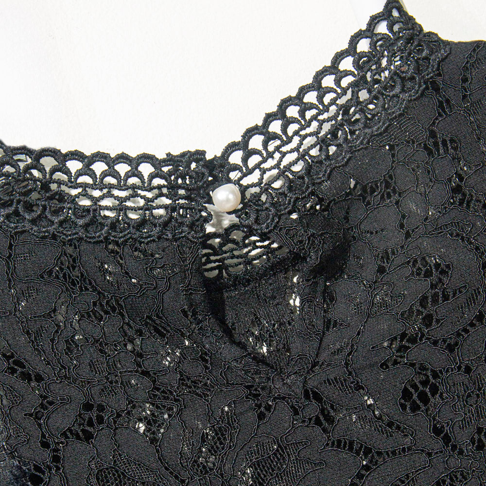 Knitted Black Lace Elegance Dress