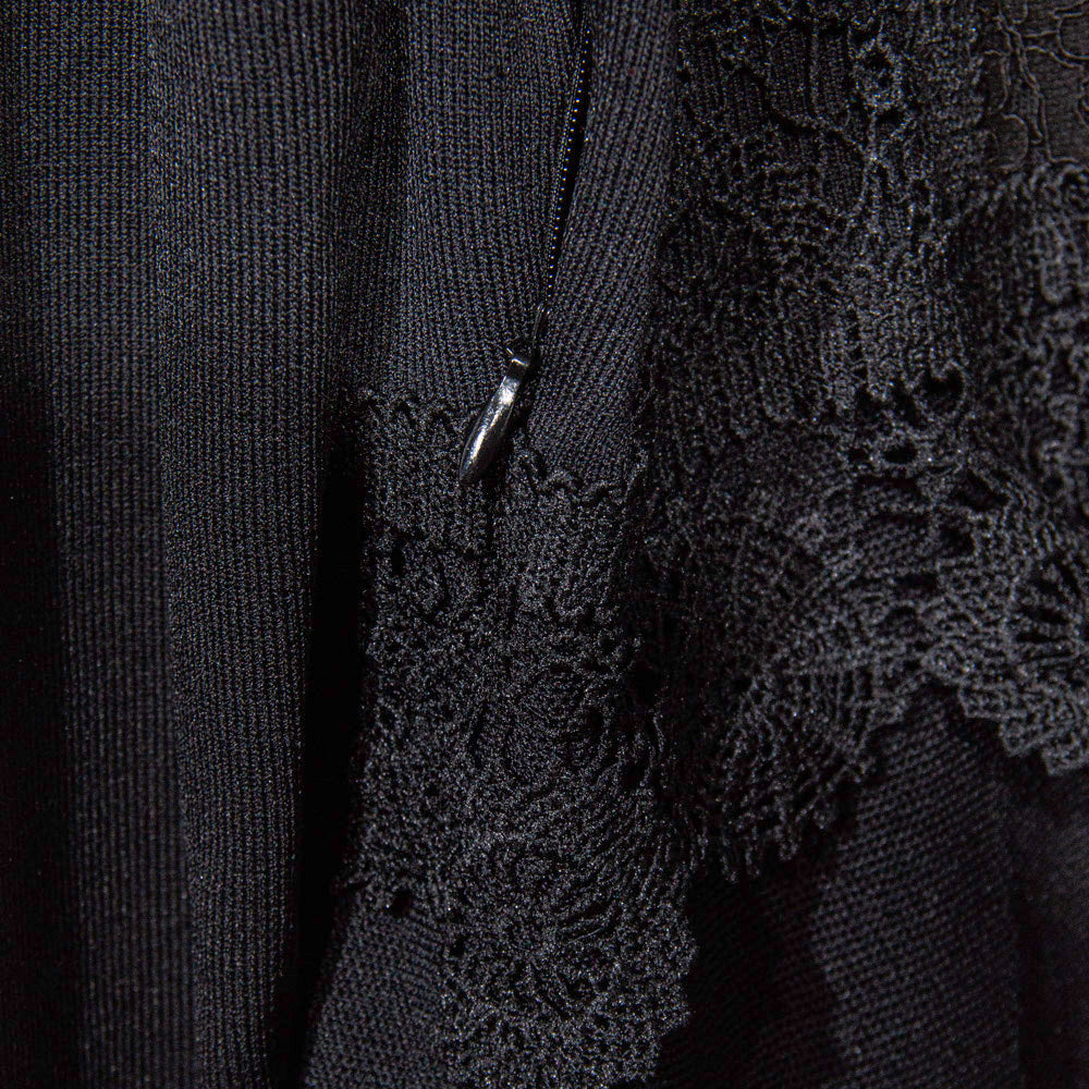 Knitted Black Lace Elegance Dress