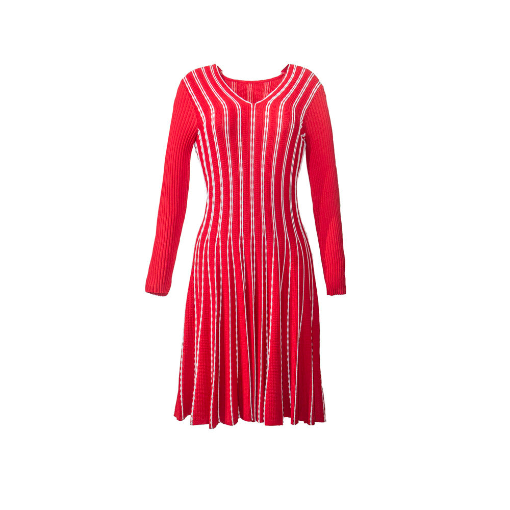 Knitted Scarlet Chic Dress