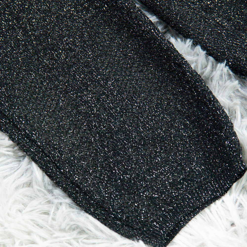 Knitted Black Shimmer Top