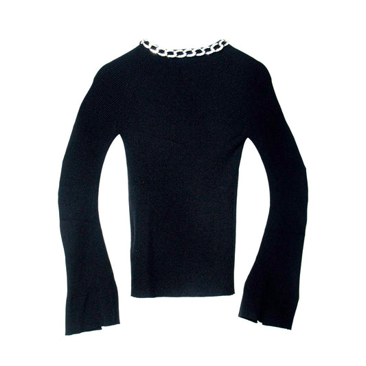 Knitted Luxe Chain Top