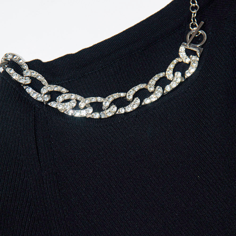 Knitted Luxe Chain Top