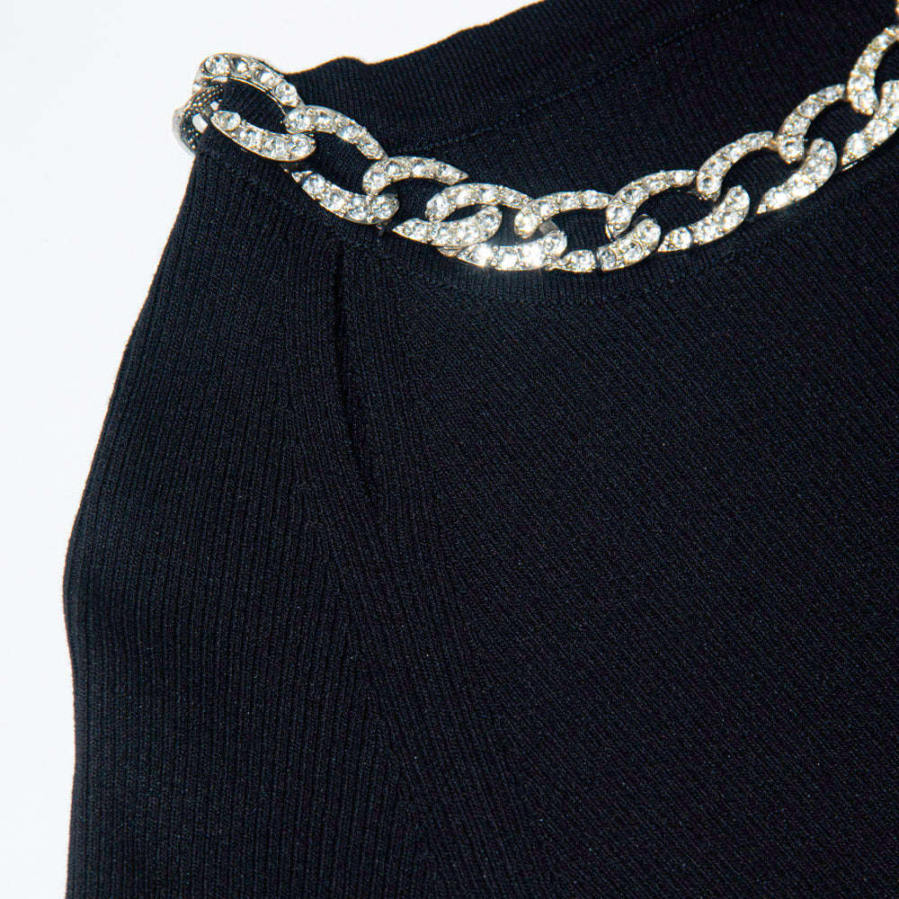 Knitted Luxe Chain Top