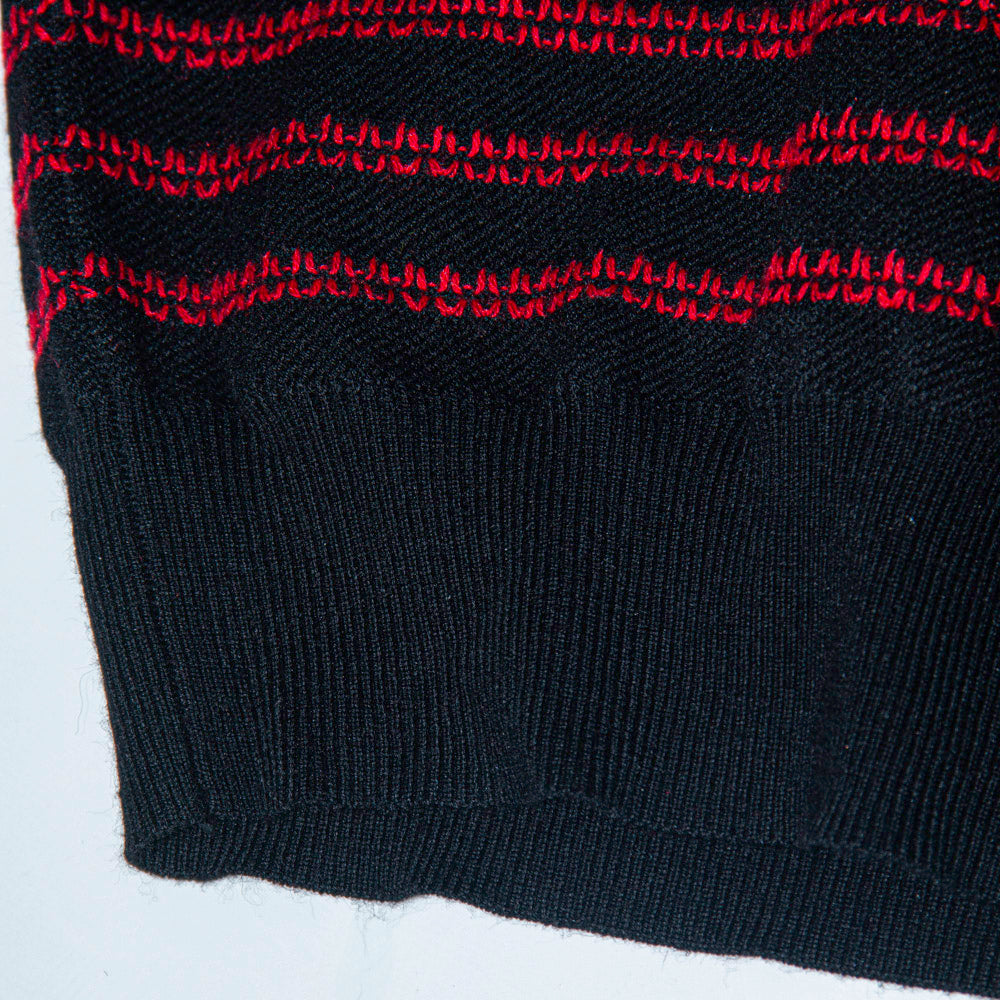 Cold-Shoulder Stripe Knit
