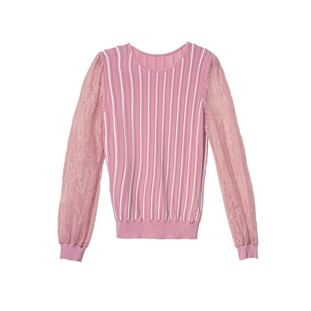 Delicate Lace Sleeve Top
