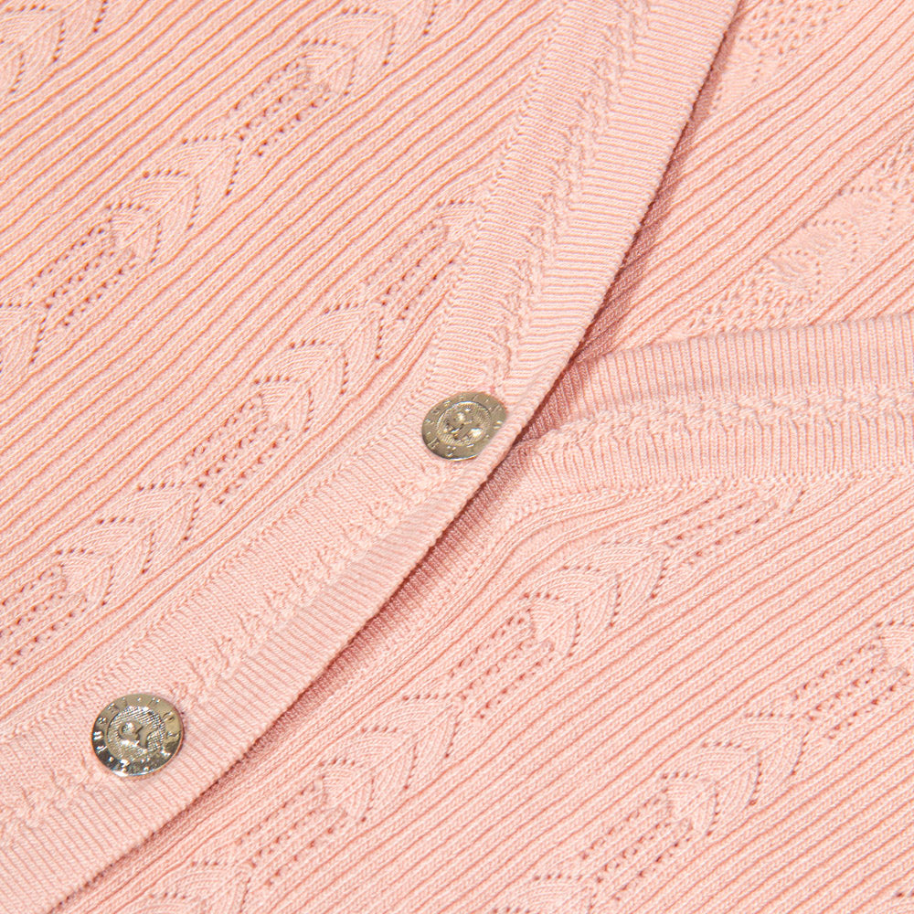 Blush Cutout Cardigan