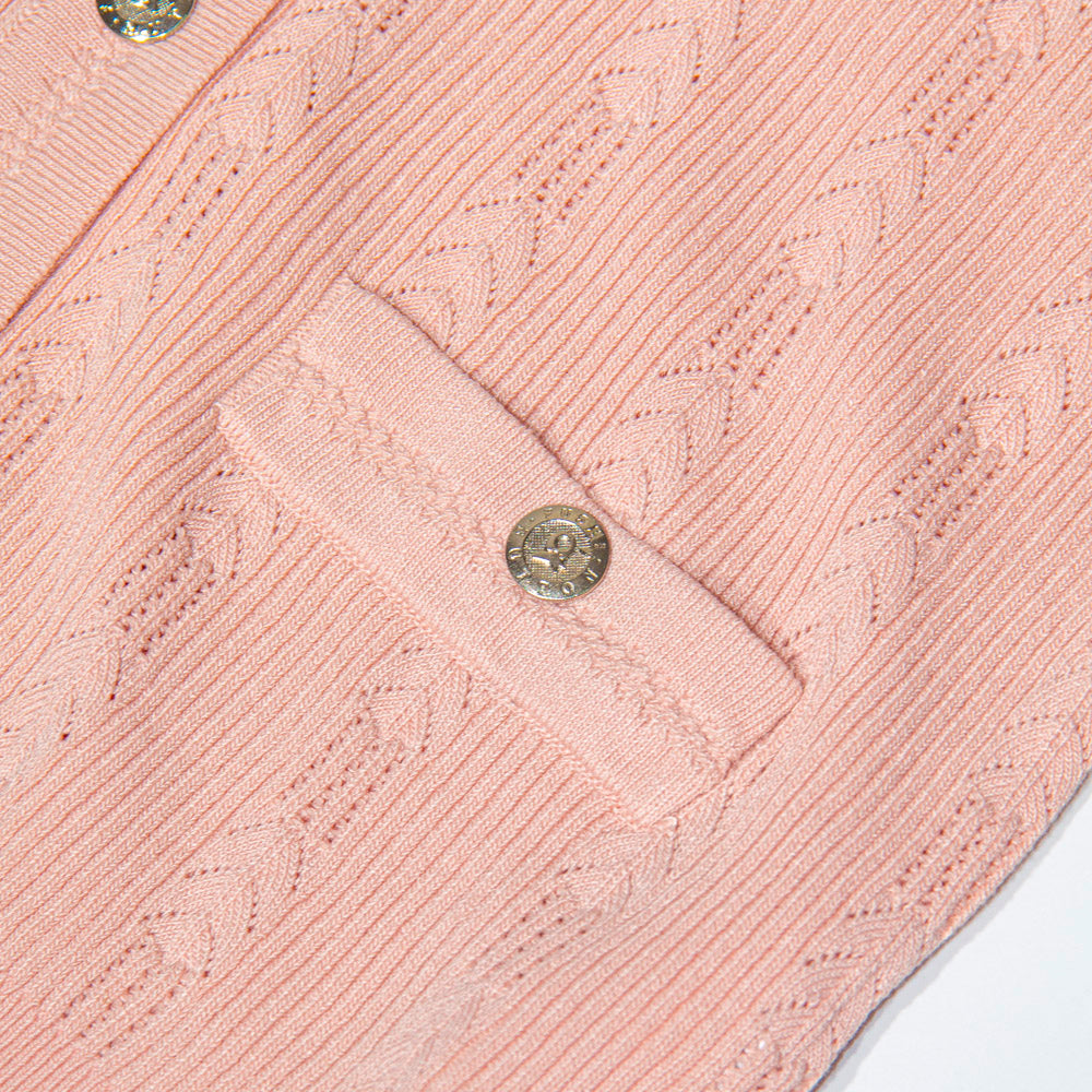 Blush Cutout Cardigan