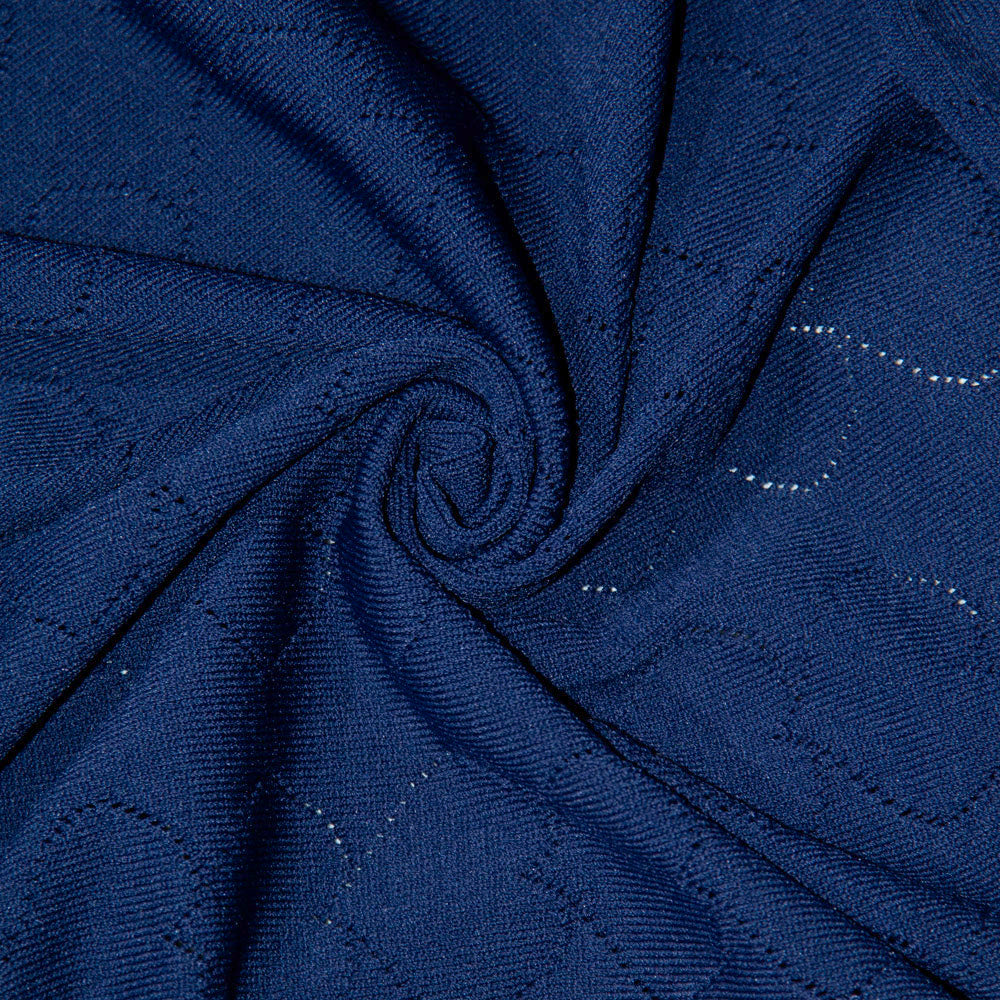 Navy Luxe Zip-Up Cardigan