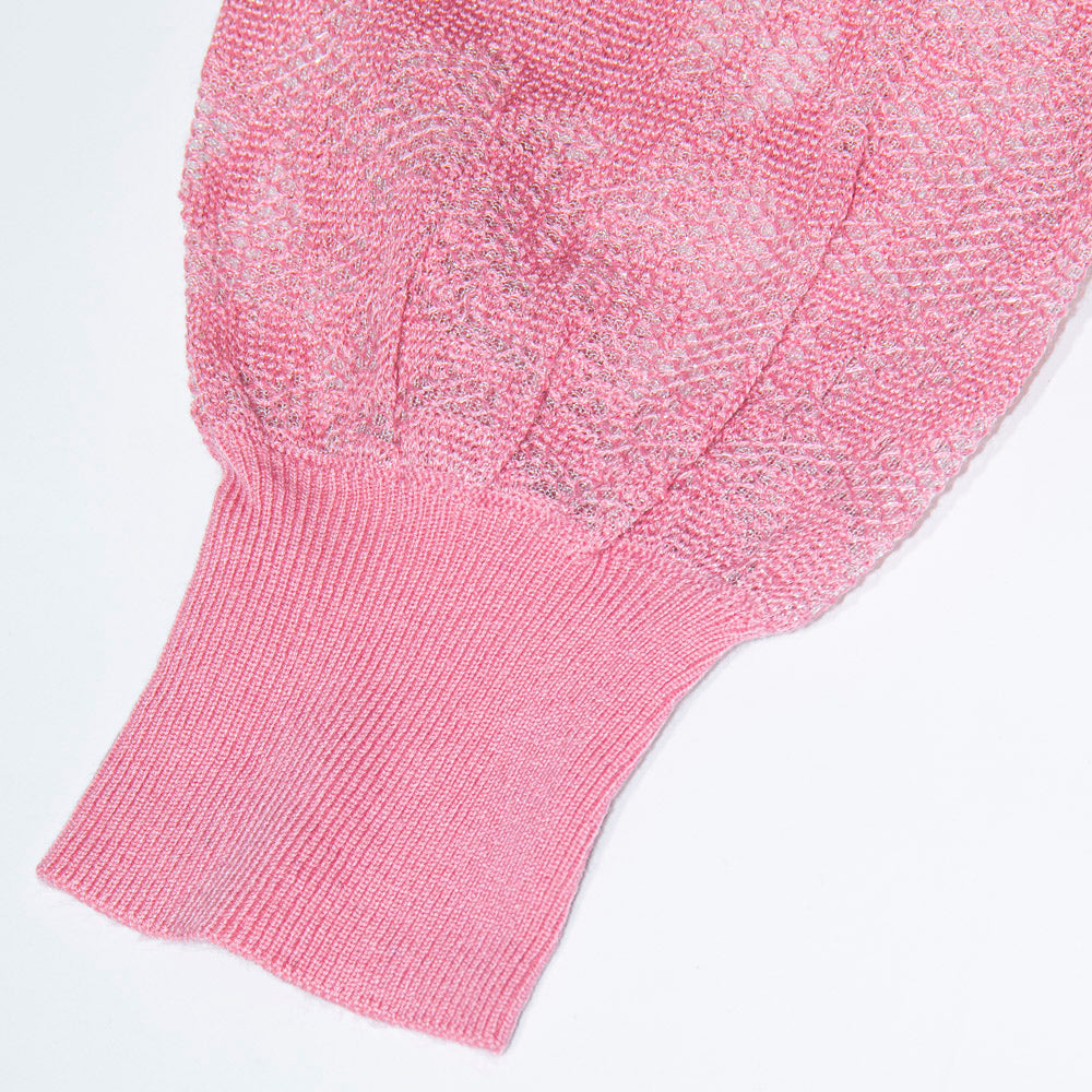 Rosy Knit Lace Top