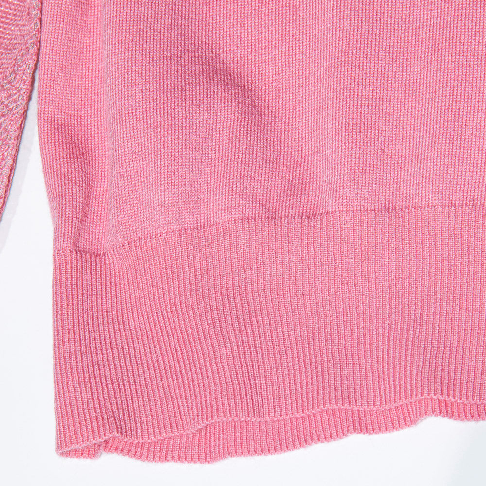 Rosy Knit Lace Top