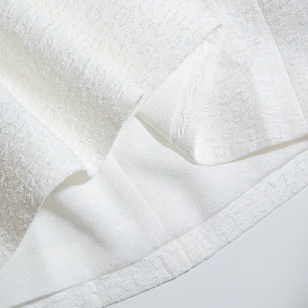 Textured Ruffle Charm Dress