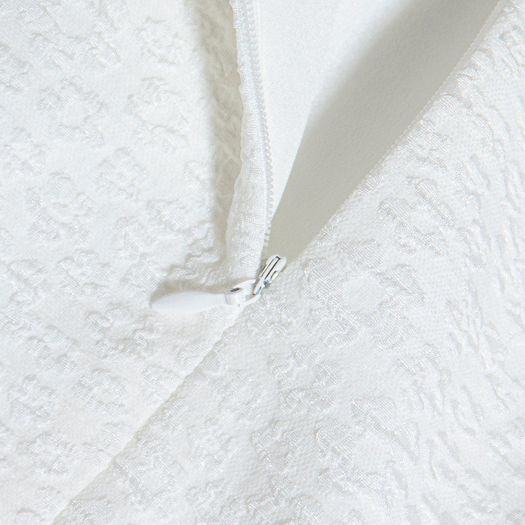Textured Ruffle Charm Dress