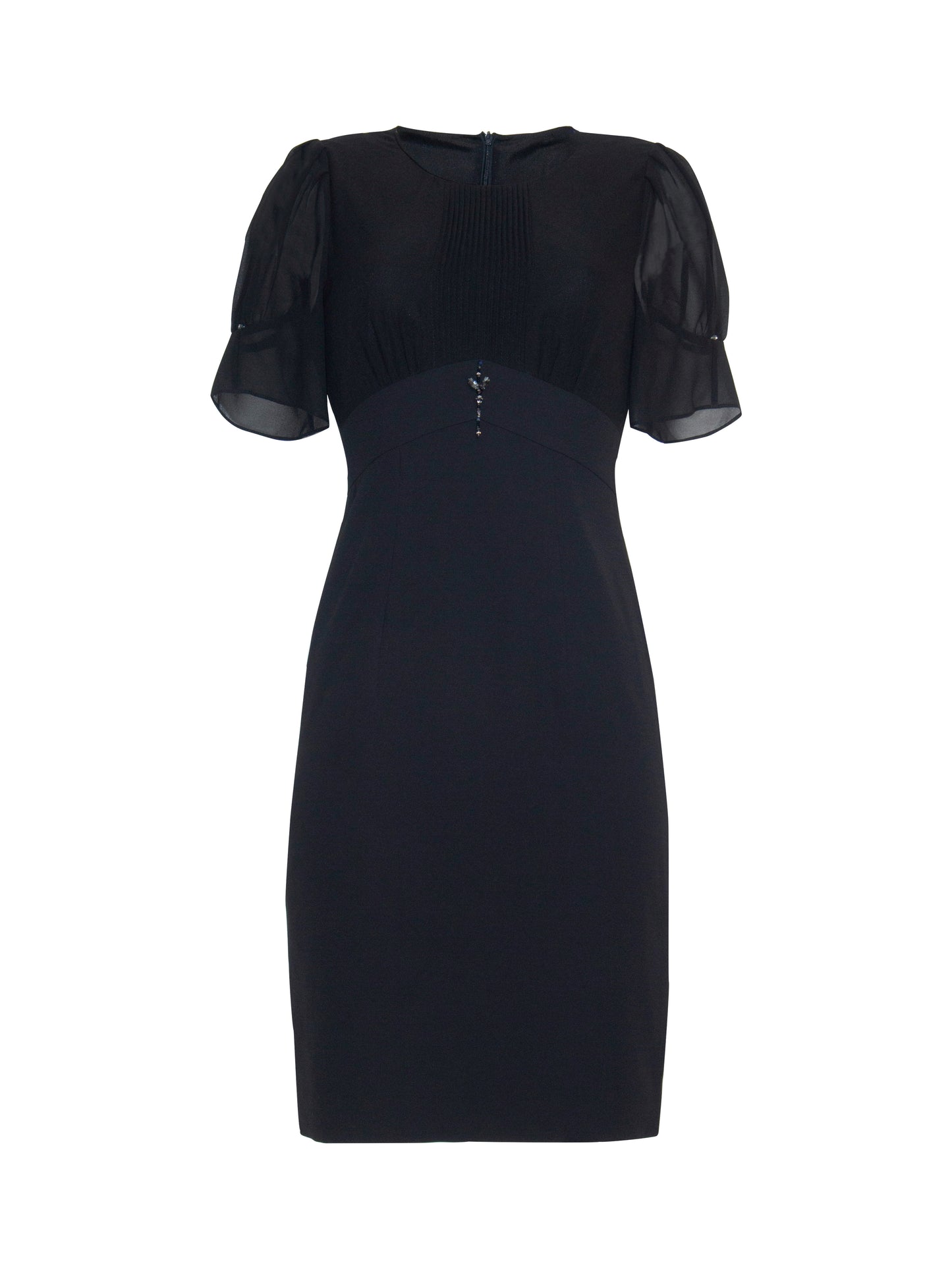 Black Sheer Sleeve Dress