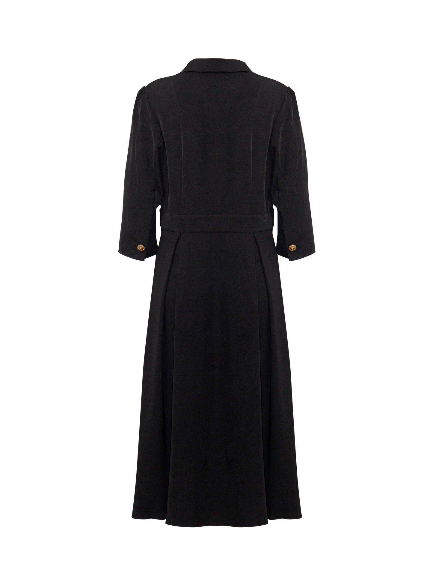 Wrap Style Midi Dress with Side Pockets