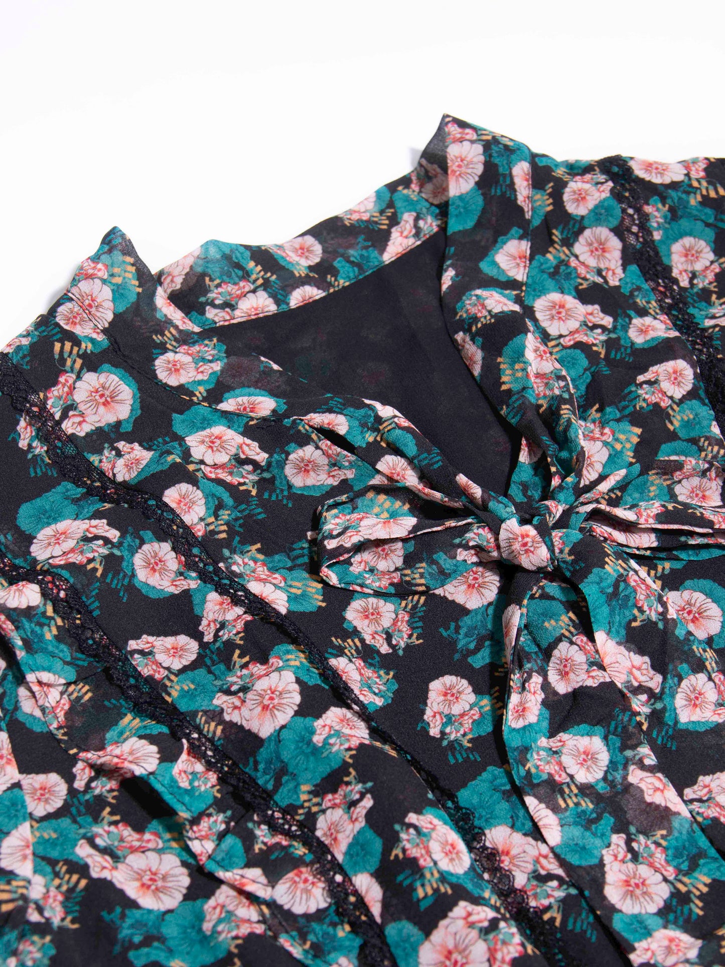 Floral Chiffon Midi Dress